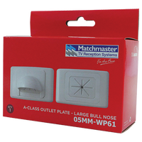 Matchmaster A class outlet plate - Large Bull Nose 