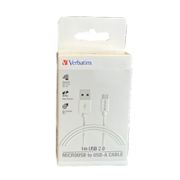 Verbatim Microusb to USB-A cable 1m