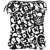 Built Laptop Sleeve 15-16" Black/White Flower Design