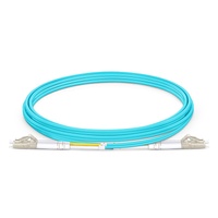 50/125 OM4 Multimode Fiber Patch Cable Aqua - 2m