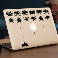 Koosh MacBook DecalStyle Large Space Invaders