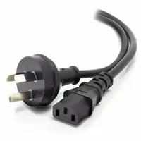 Alogic AUS 3 pin (M) to IEC C13 (F) power cable 0.5m