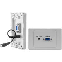 Pro.2 VGA & 3.5mm stereo wall plate