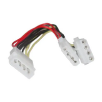 8ware Molex Power Splitter Cable 2 x 5.25"F-1 x5.25"M 30cm