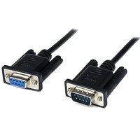 Startech 2m RS232 Serial Null Modem Cable F/M