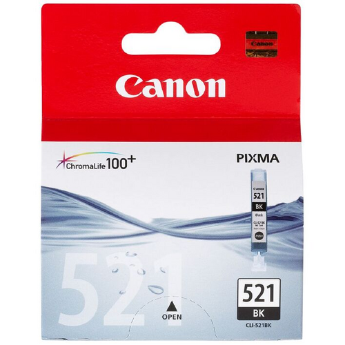 Canon Ink Cartridge Pixma ChromaLife100+ CLI-521BK Black