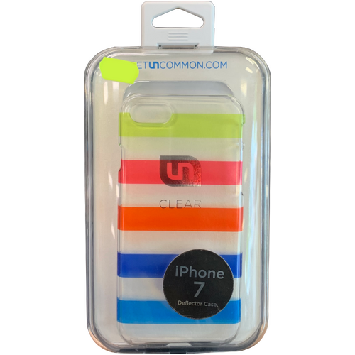 GetUncommon Clear Case for iPhone 7 Coloured Stripe Design