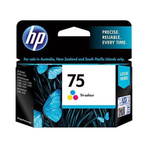 HP 75 Ink Cartridge Tri-colour Cyan, Yellow & Magenta