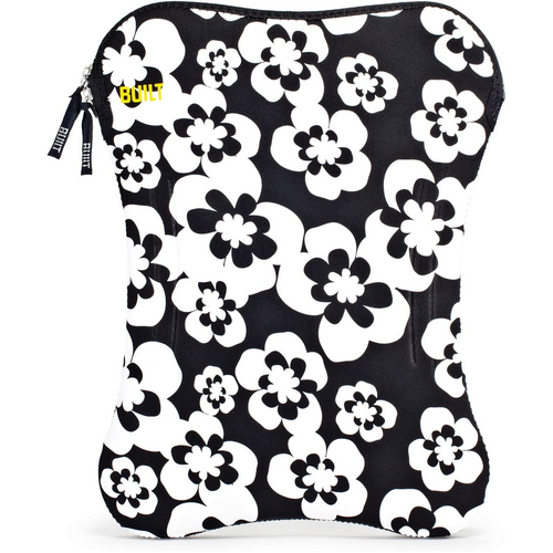 Built Laptop Sleeve 12"-13" Black/White Flower Design