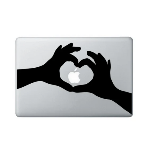 Koosh MacBook DecalStyle Large Love Heart Hands