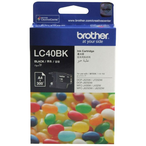 Brother Ink Cartridge LC40BK CL 40 Black