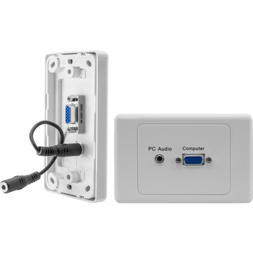 Pro.2 VGA & 3.5mm stereo wall plate