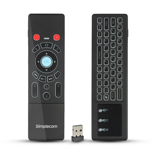 Simplecom 2.4G WL Remote AirMouse K/board/touch pad & backlight