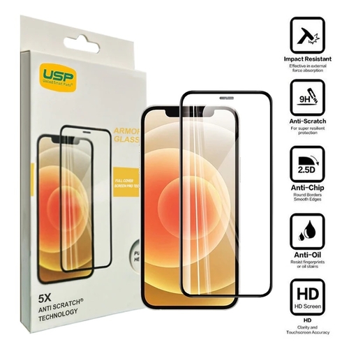 USP Full Colour Screen Protector Armor Glass for iPhone 13 Pro Max